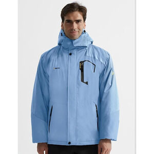 GEMYSE Men's Ski Snow Jacket Winter Coat Windproof Waterproof Fleece Size Medium